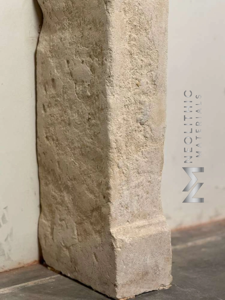 French Antique 19th Century Limestone Mantle - Image 6